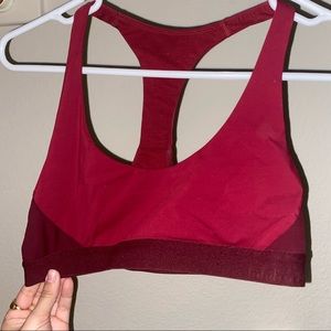 Maroon lululemon bra